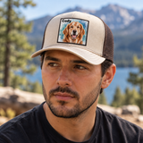 Personalized Custom Pet Portrait Color Patch Trucker Hat, Gift, pet owner gift, holiday, mens womens hat, pet memorial