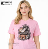 Punch Monkey Macaque T-Shirt | Cute Viral Monkey Shirt | Funny Animal Graphic Tee | Gift for Monkey Lovers | Trendy Unisex Streetwear