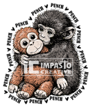 Punch Monkey Macaque T-Shirt | Cute Viral Monkey Shirt | Funny Animal Graphic Tee | Gift for Monkey Lovers | Trendy Unisex Streetwear