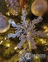 Custom Name Snowflake Ornament