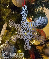 Custom Name Snowflake Ornament