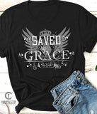 Saved By Grace t shirt, Unisex T shirt