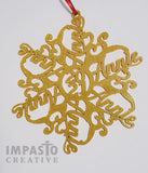Custom Name Snowflake Ornament