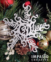 Custom Name Snowflake Ornament