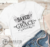 Saved By Grace t shirt, Unisex T shirt