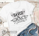 Saved By Grace t shirt, Unisex T shirt